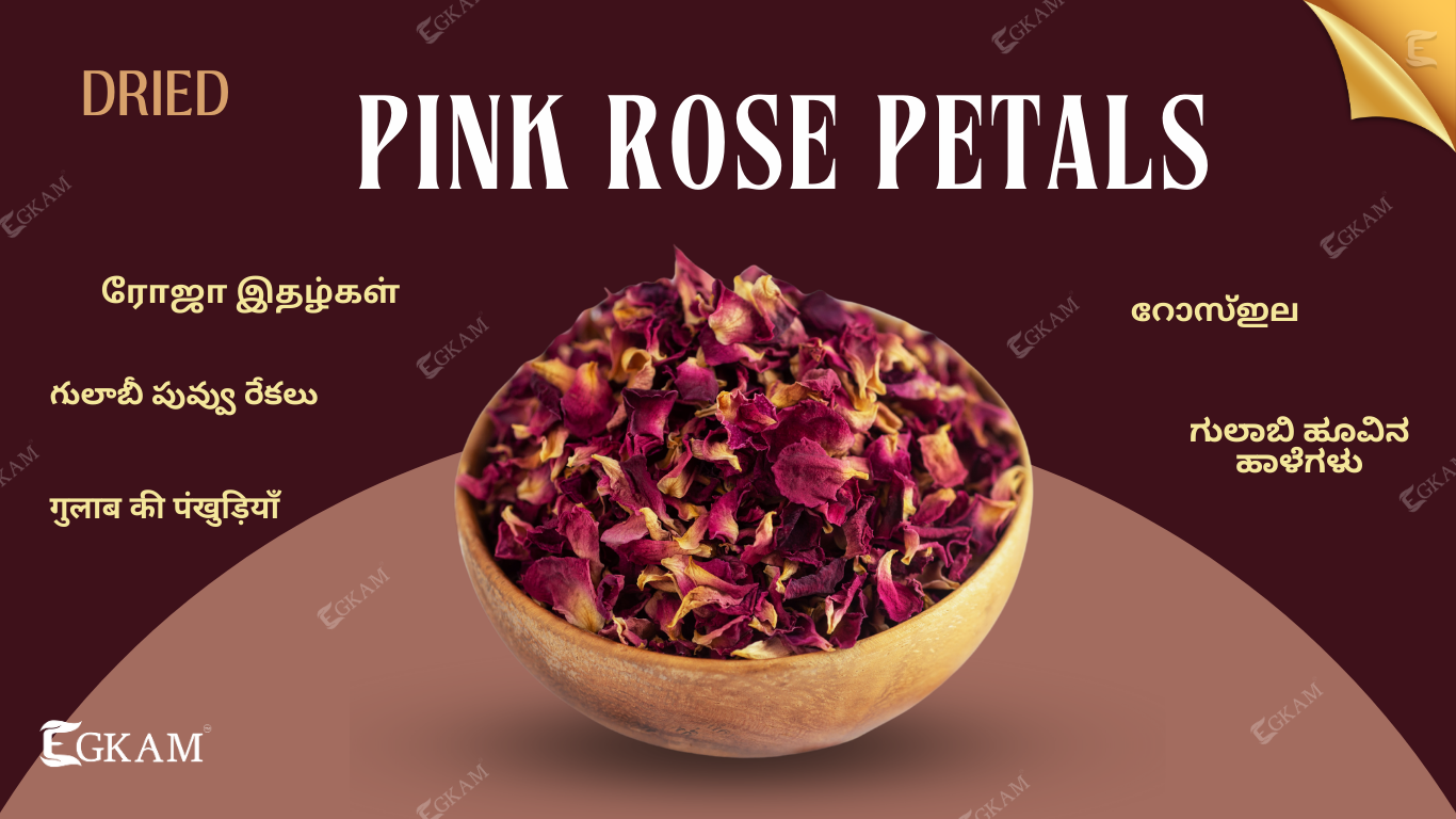 DRIED PINK ROSE PETALS