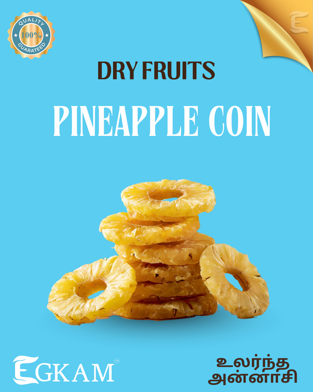 DRIED PINEAPPLE [COIN SIZE] - Image 2