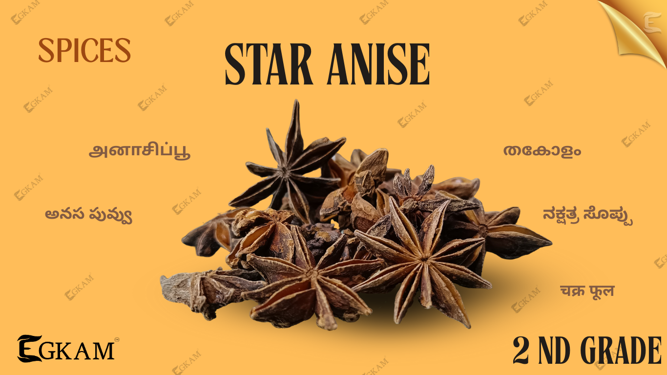 ANNACHIPOO (or)STAR ANISE [2ND GRADE]